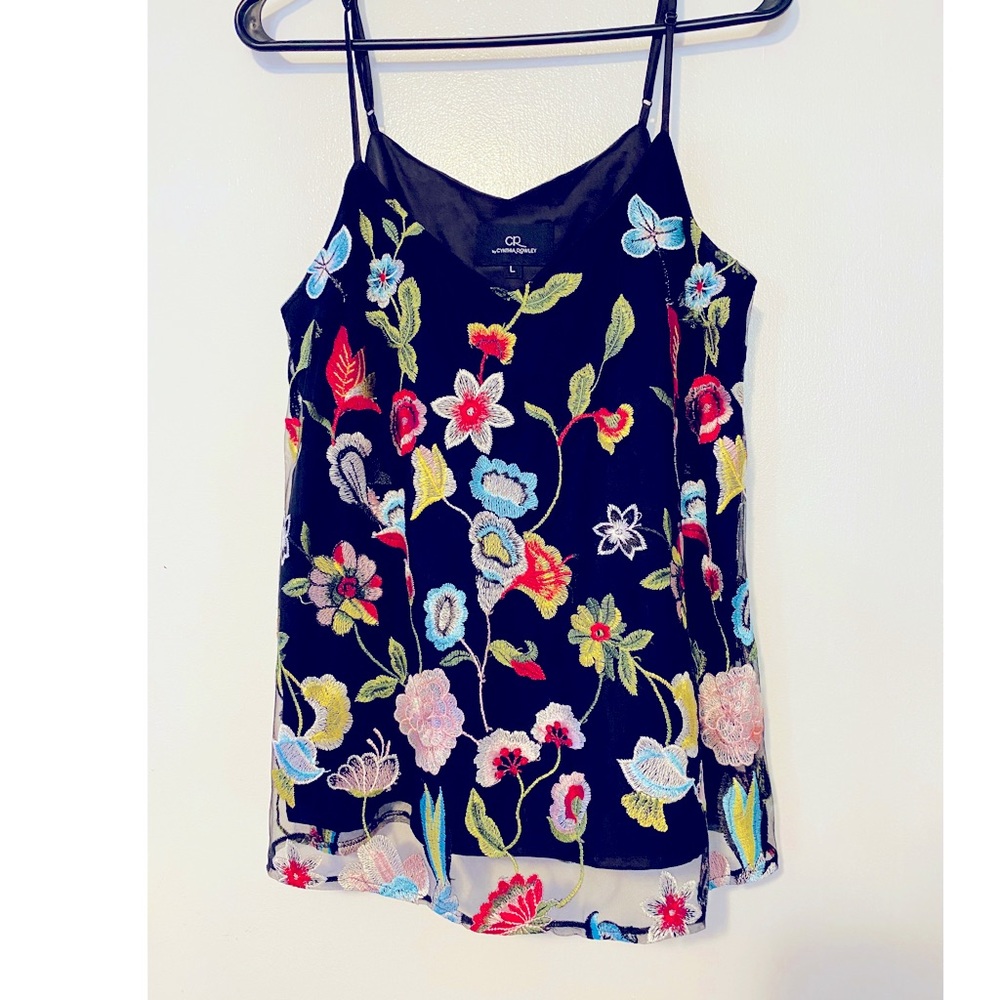 CR CYNTHIA ROWLEY floral  blouse